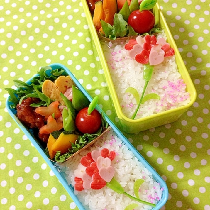 簡単キャラ弁 ハートdeカーネーションのお弁当 レシピ 作り方 By Cherry05 楽天レシピ 簡単キャラ弁 ハートdeカーネーションのお弁当 レシピ 作り方 By Cherry05 楽天レシピ